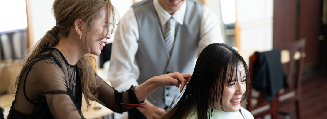 ヘアスタイルセッティング
